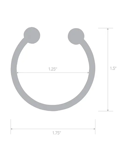 Additional view of Blue Line Stainless Steel Bull Nose Glans Ring