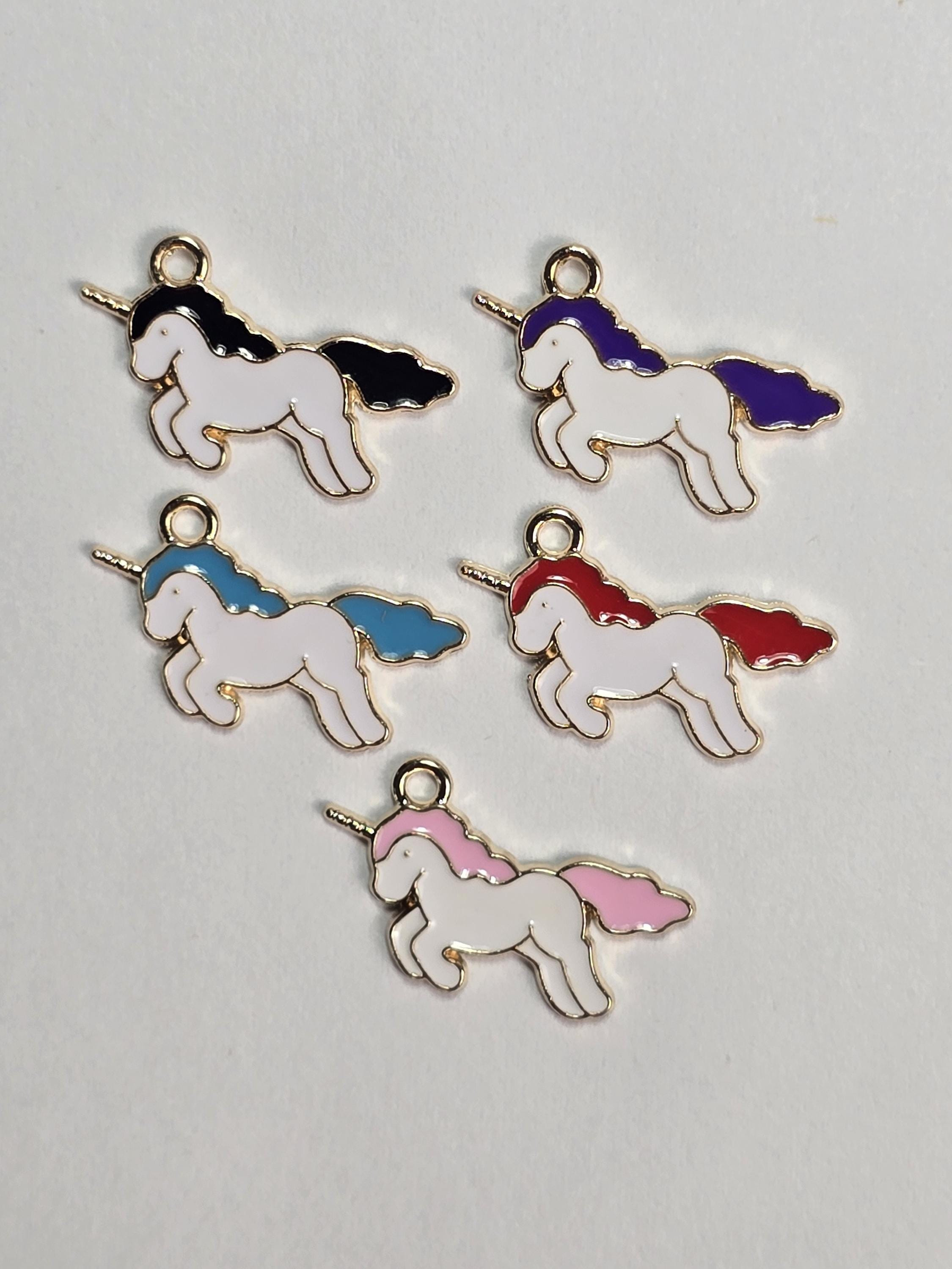 Additional view of Faux Nipple Rings with Unicorn Charms