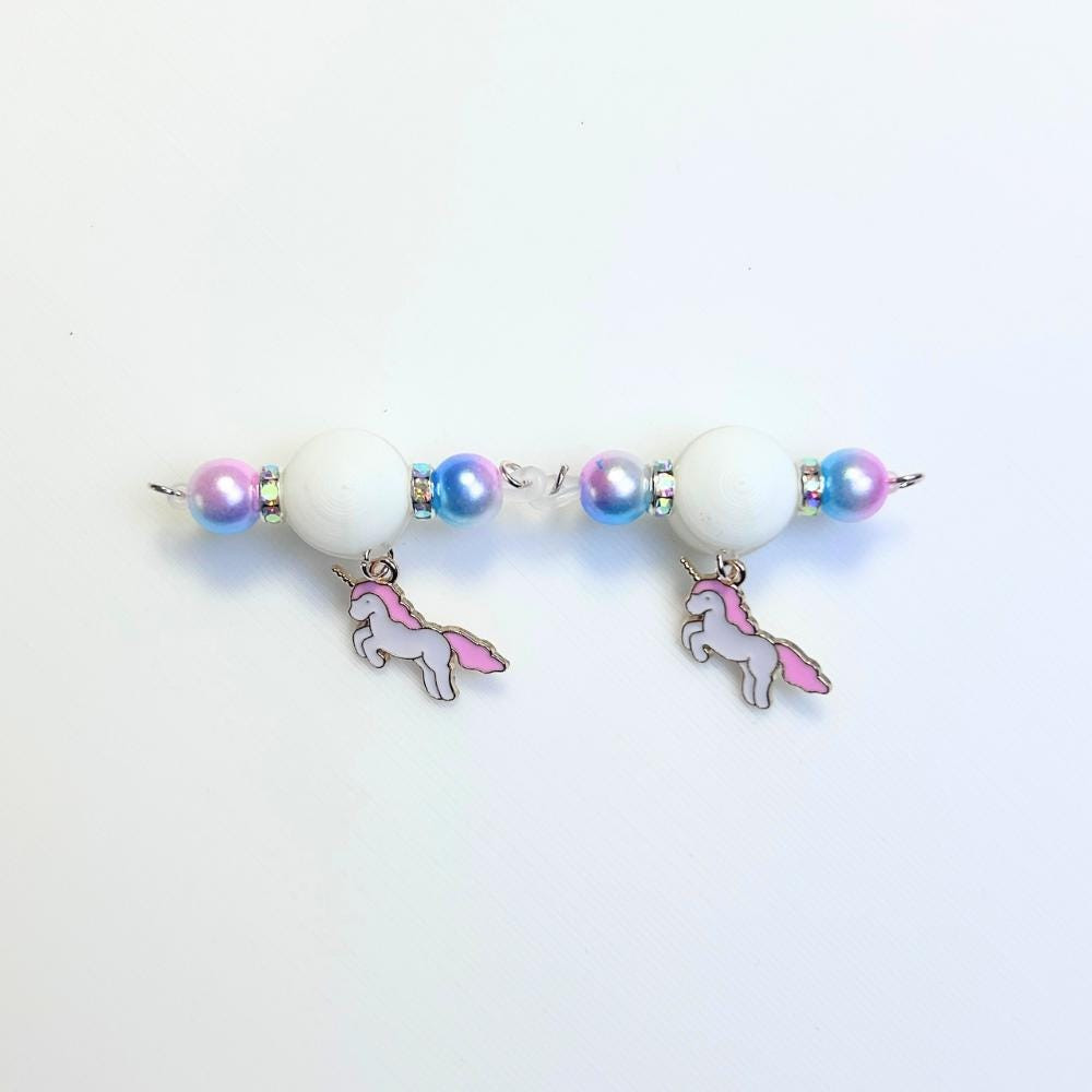 Additional view of Faux Nipple Rings with Unicorn Charms